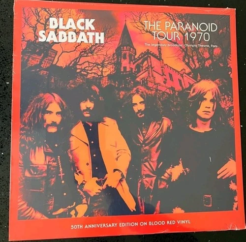 Black Sabbath – The Paranoid Tour 1970 BLOOD RED VINYL  NEW SEALED OZZY RECORD