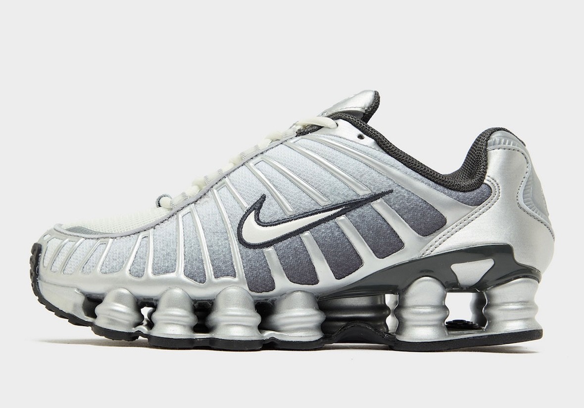 Nike Shox TL Print Metallic Silver Summit White IH4466-095 sz 7