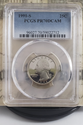1991-S Washington Proof Quarter - PCGS PR70DCAM - Tops! 2712