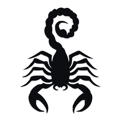 Scorpion V3 Vinyl Decal |  Scorpio Zodiac Tribal Predator Sticker for Car Truck