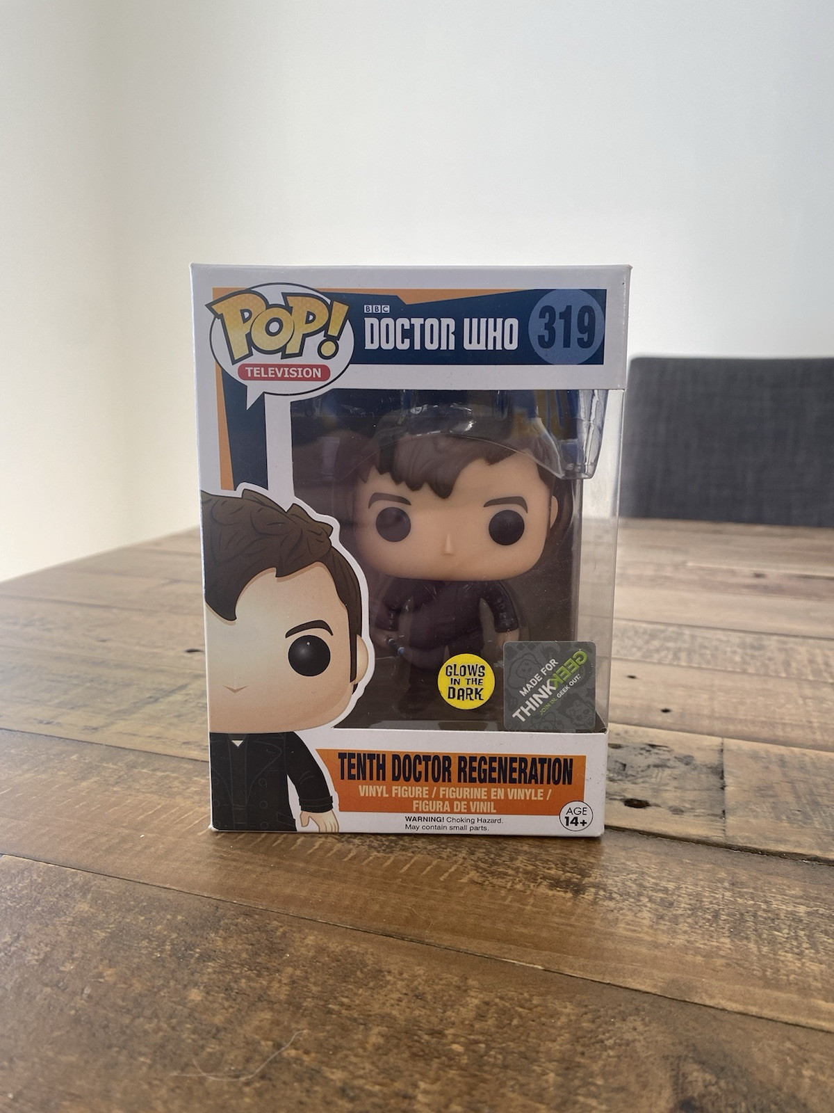 Doctor Who Tenth Doctor Regeneration #319 Funko Pop! Gitd Thinkgeek Exclusive