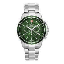 Swiss Alpine Military Men's Watch Chronograph Analog Quartz 7089.9134SAM Steel