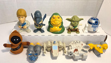 Lot of 10 Star Wars Burger King Meal Toys 2005 Episode III Bonus Naboo N1