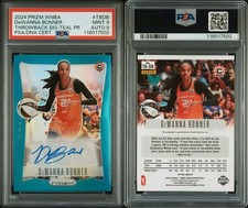DeWANNA BONNER 2024 PRIZM WNBA TEAL THROWBCK SIGS AUTO /35 PSA 9 AUTO 9 POP 1