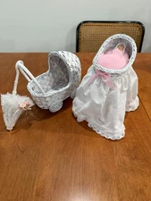 Lot of Baby Byers Choice Accessories - Excellent Condition - Bassinet + Stroller