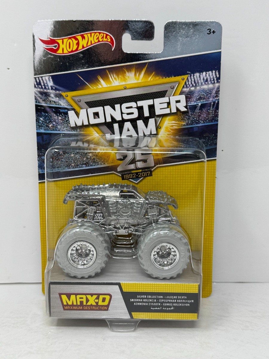 Hot Wheels Monster Jam 25th Anniversary Max-D Silver Collection 1
