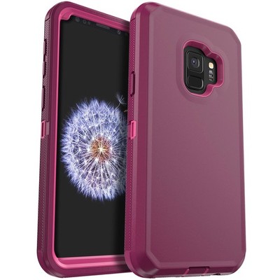 Red For Samsung Galaxy S9 Plus / S9 Phone Case Heavy Duty Rugged Hybrid Cover