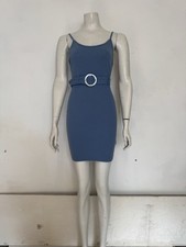 Cornflower blue Missguided bodycon mini dress size 8