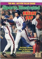 1986 NEW YORK METS WORLD SERIES MVP HERO RAY KNIGHT Sports Illustrated NO LABEL