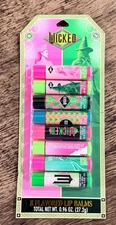 Wicked Movie 8 Pack Flavored Lip Balm Chapsticks Assorted
