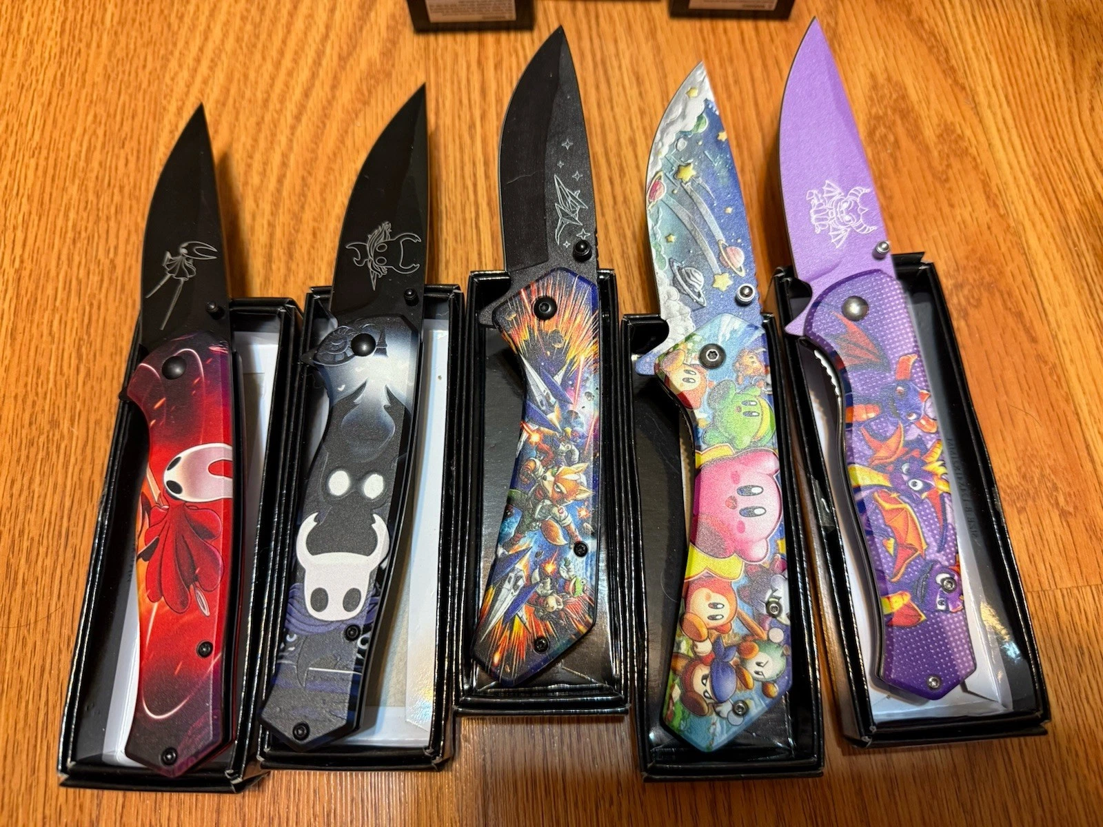 Spyro Star fox Hollow Knight Kuby Spring Assisted Open Pocket Knife9” Pick 1