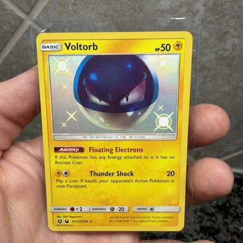 2019 Pokemon SM Hidden Fates Voltorb Shiny Vault #SV13/SV94