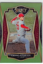 2021 Panini Select #101 Kwang-Hyun Kim Neon Green Prizm #/99