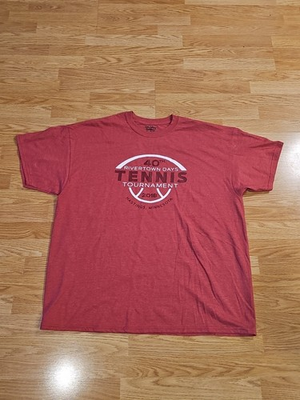 #ad Gildans 2018 Rivertown Days 40th Men#x27;s Tennis Tournament Size 2XL Shirt. D8 $5.99