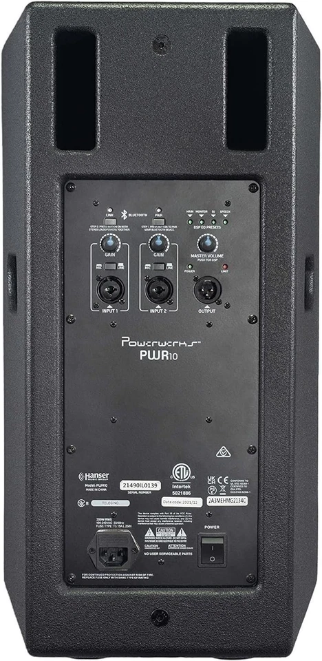 Powered Speaker Cabinet, Black (PWR10) - Image 2 of 4