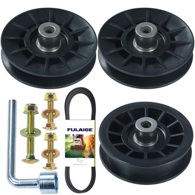 3 Drive Transmission Idler Pulley Belt For Husqvarna YTH24V48 YTH22V42 YTH2146