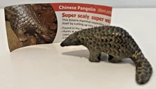 YOWIE Chinese Pangolin Rescue Series Collection Animal Figure w/ Paper Insert