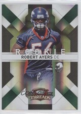 2009 Donruss Threads Rookie Century Proof Green 50/100 Robert Ayers #185 0e3