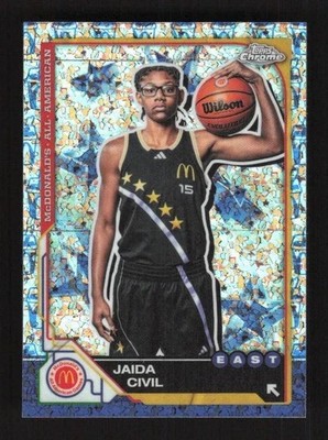 2025 Topps Chrome McDonald's All-American McFlurry Refractor Jaida Civil #20!