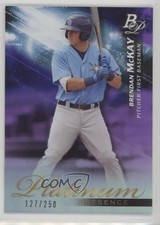 2018 Bowman Platinum Platinum Presence Purple 127/250 Brendan McKay #PP-13 0d4