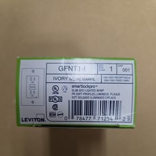 Leviton 15 Amp Self-Test SmartlockPro Slim Duplex GFCI Outlet, Ivory