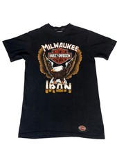 Vintage 80s Harley Davidson Eagle Milwaukee Iron Sz Medium Colorado Springs 1986