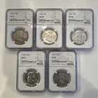 Franklin Half Dollar 1953-1958 NGC Silver Lot Denver/Phila VF-AU