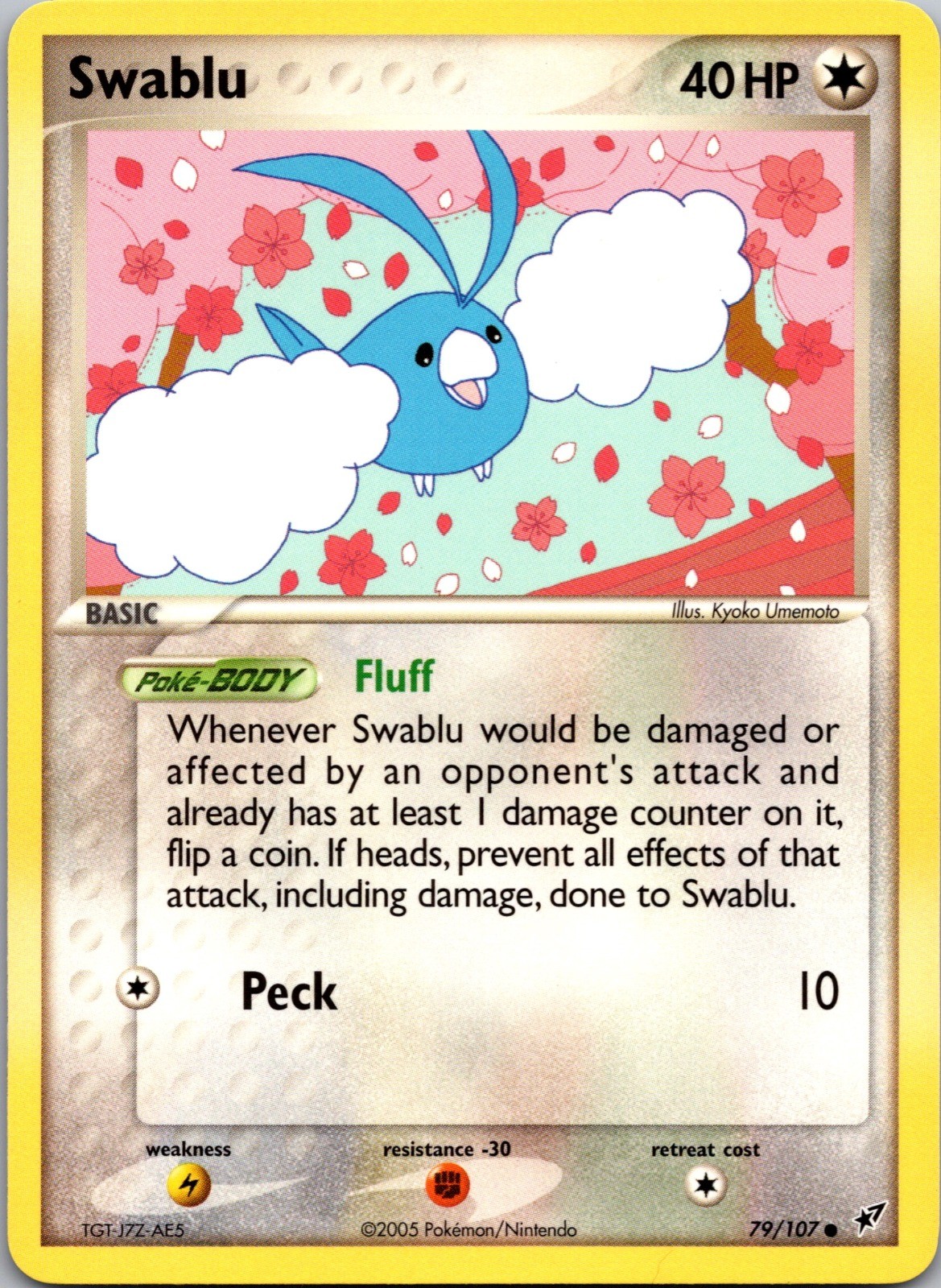 Swablu Common EX Deoxys 79/107 NM