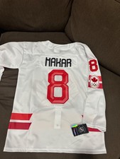 Cale Makar team Canada 2026 Olympic white jersey men&rsquo;s size Medium new
