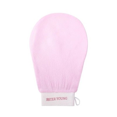 SISTER YOUNG - Nova Body Glov Pink, Peeling-Körperpeeling-Handschuh, rosa