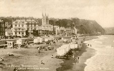 GWR Postcard Gravure Series 4 No. 78 The Beach, Teignmouth