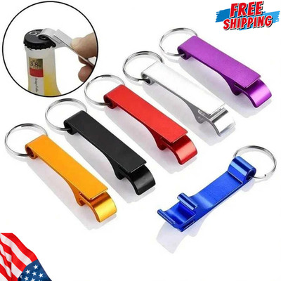 Aluminium Beer Bottle Opener Keychain 1pc  Portable Can Beverage Opener Keyring