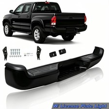 New Complete Black Rear Step Bumper Assembly For Toyota Tacoma 2005-2015 New Complete Black Rear Step Bumper Assembly For Toyota Tacoma 2005-2015