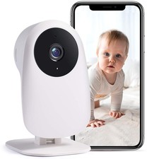 nooie Baby Monitor WiFi Smartphone, 1 Count Pack of 1 , Nooie White