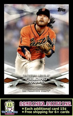 2018 Topps MLB Awards #MLBA-21 Brandon Crawford San Francisco Giants