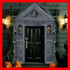 3 Pcs Halloween Cemetery Archway Halloween Cemetery Door Banners Decorations ...