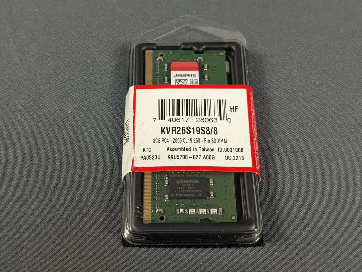 Kingston DDR4 SDRAM 8 GB Capacity per Module Memory (RAM) for sale