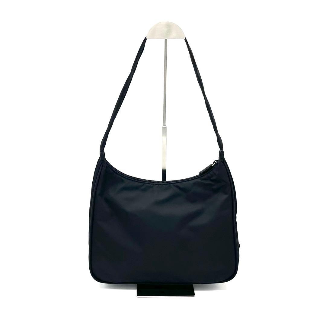 PRADA Tessuto Hobo One Shoulder Triangle Logo Nylon Black Lightweight Commuting thumbnail 3