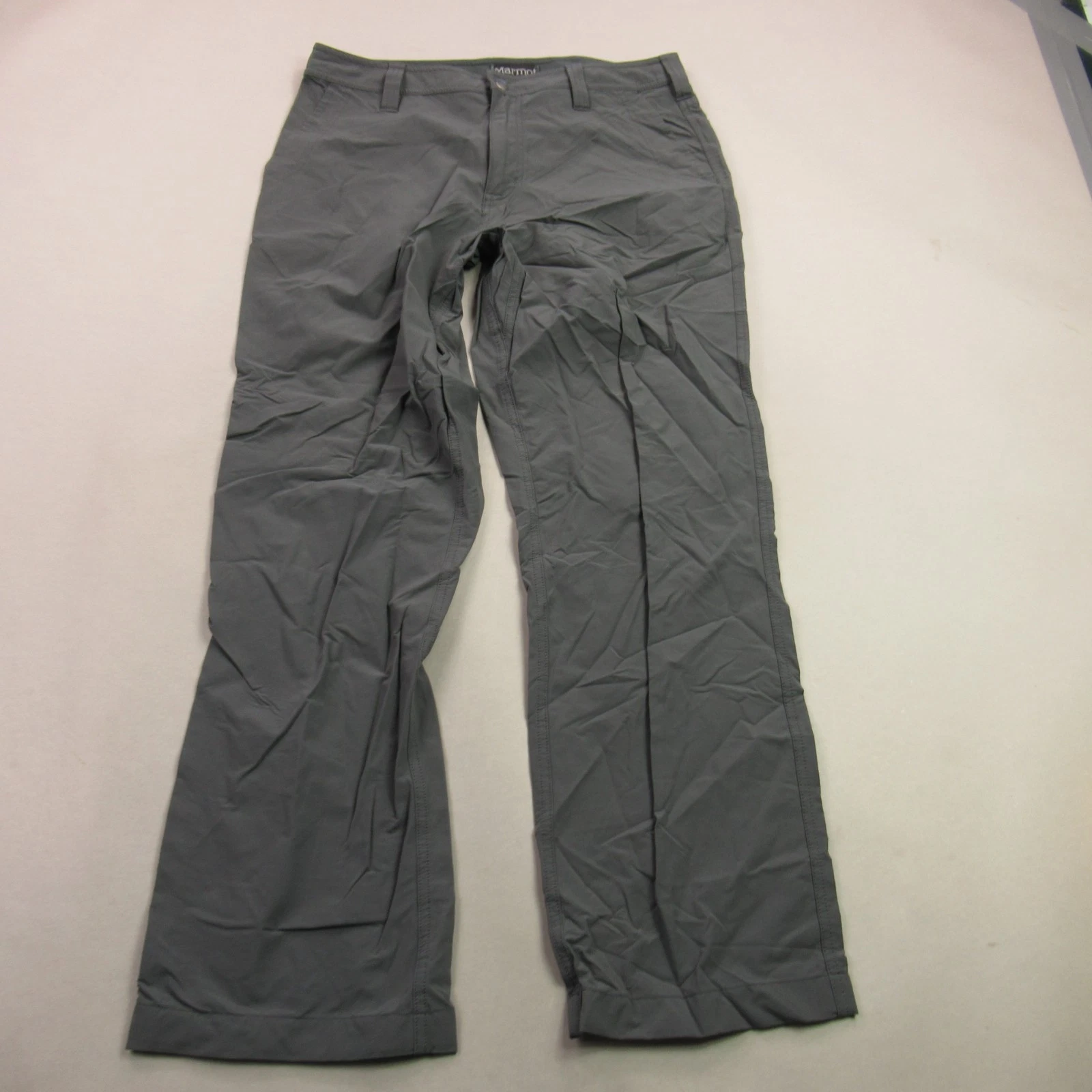 Marmot Pants Mens 32 Chino Pockets Straight Leg Casual Gray Lightweight