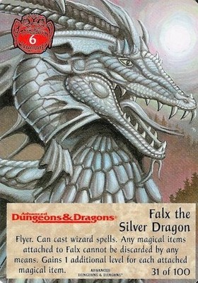Falx der Silberdrache 31/100 - Runen & Ruinen Zauberfeuer CCG TSR, Inc. 1996