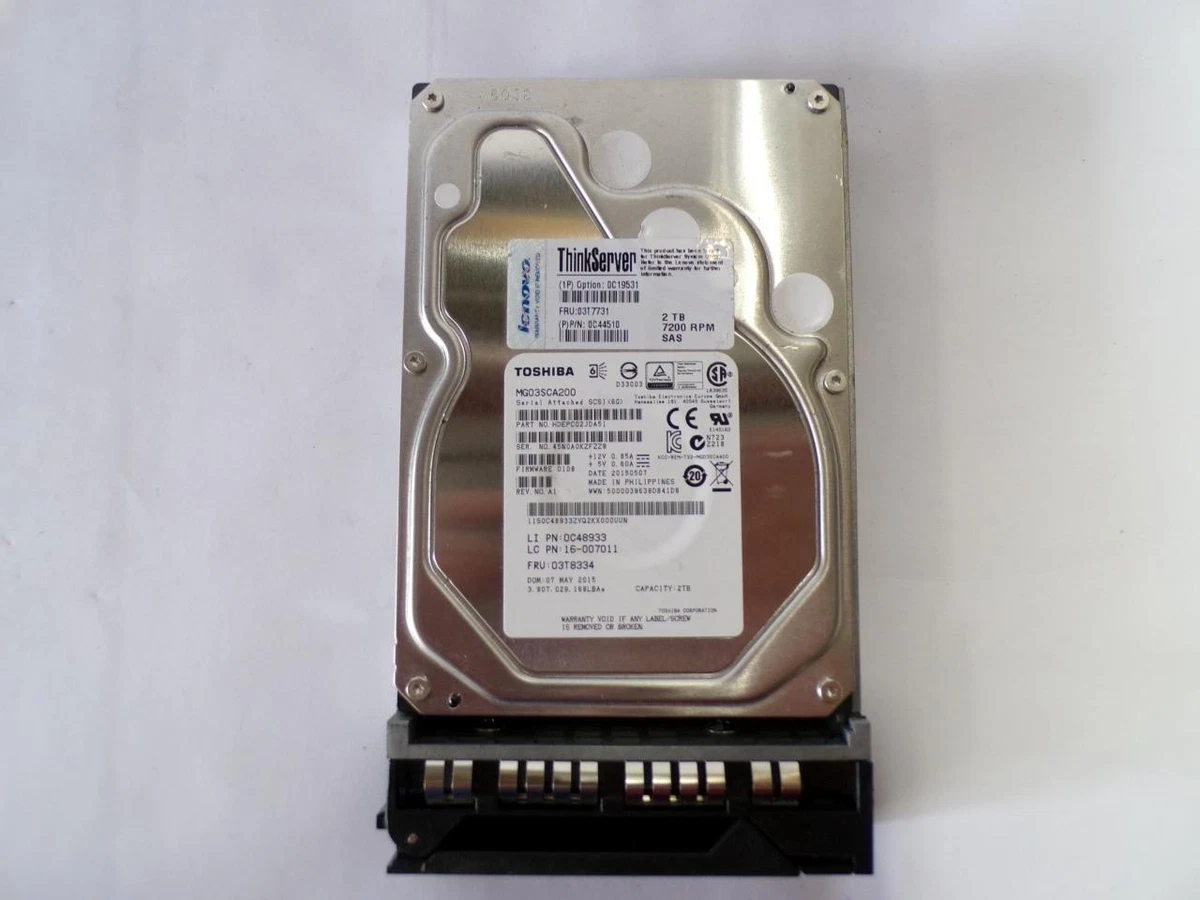 Toshiba 2TB Storage Capacity Hard Drives (HDD, SSD & NAS) for sale