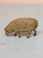 Vintage John Hill & Co Cast Lead Painted Grazing Sheep, Hollow