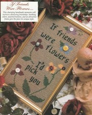 "Friends" Wallhanging - 8-1/4"x14-3/4" - 7 cnt pc - PLASTIC CANVAS PATTERN ONLY
