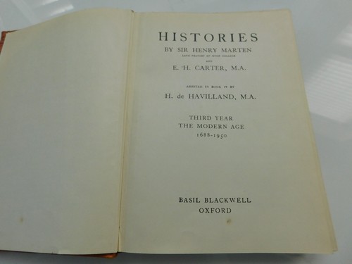 Vintage Marten & Carter's Histories Book 3Year Course - Picture 2 of 5