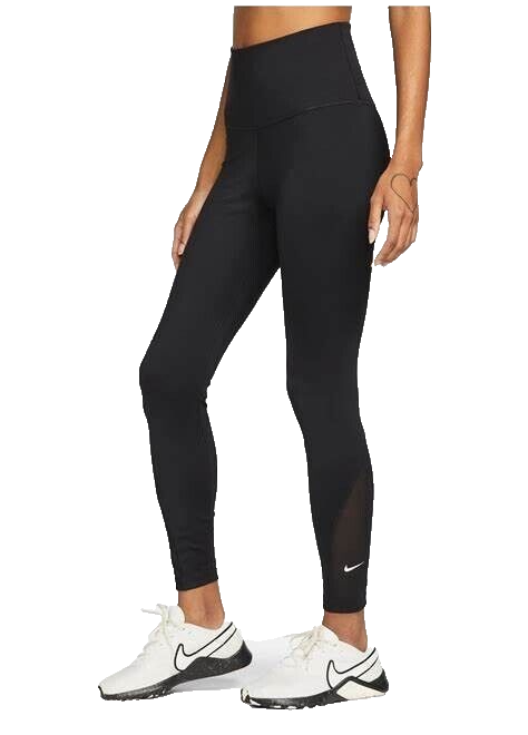 Nike ブラック タイツ B5 7分丈タイツ ウィメンズ ミッドライズ 7/8 ランニングレギンス