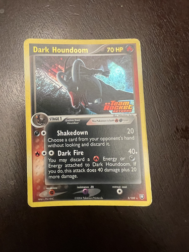 Dark Houndoom 5/109 Team Rocket Returns Reverse Holo - Picture 2 of 3