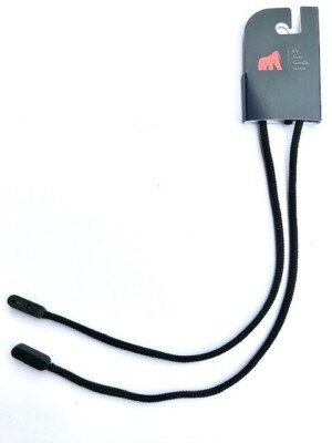 Gorilla Grip Secure Brillen-/Brillenkordelhalter/Spec.Lanyard - Schwarz. Neu