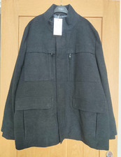 M&S Funnel Neck Italian Moleskin Jacket UK 2XL & 3XL