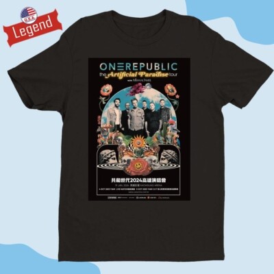 OneRepublic ワンリパ アーティフィシャルパラダイス メンズTシャツ OneRepublic The Artificial Paradise Tour 2025 In Japan T