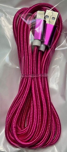 USB Cable Charger for iPhone X XR 11 12 13 14 Braided Nylon 6 FT 10 FT NEW - Picture 10 of 11